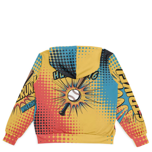 Customizable Comic Pop Baseball Jacket - Game Day Outerwear