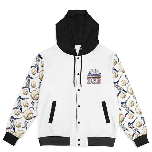 Baseball Dad Hooded Jacket  | Game Day Outerwear