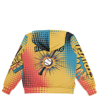 Customizable Comic Pop Baseball Jacket - Game Day Outerwear