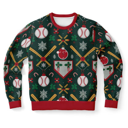 Premium Baseball Ugly Sweater – Festive Game Day Sweatshirt